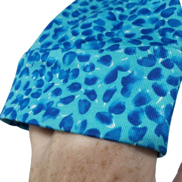 Diane von Furstenberg Julian Two Teal Blue Dot Wrap Dress Career Work Classic 6 - Picture 6 of 14